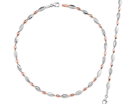 A Rose Gold & Cubic Zirconia Bracelet