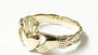 9CT Yellow Gold H/W Claddagh Ring