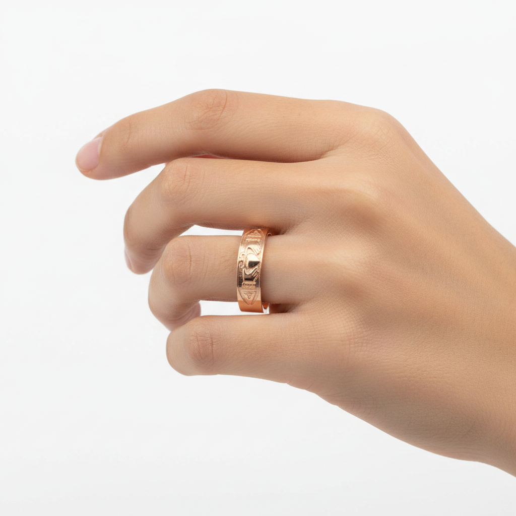 9CT Yellow Gold 6MM Ring.