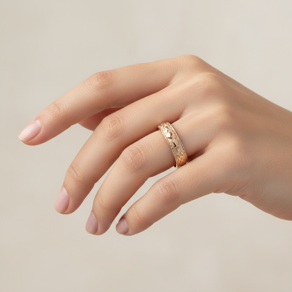 9CT Yellow Gold Ring.