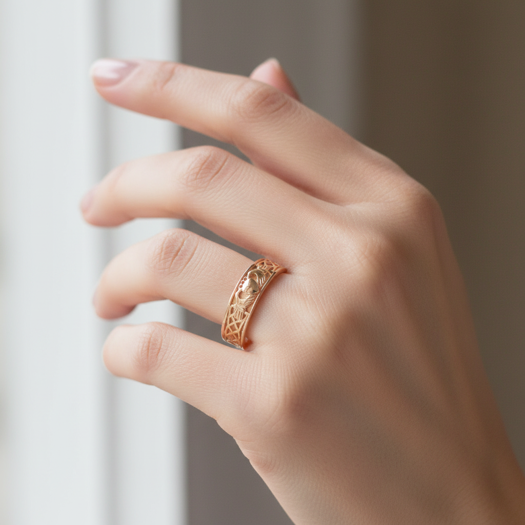 9CT Yellow Gold Ring.