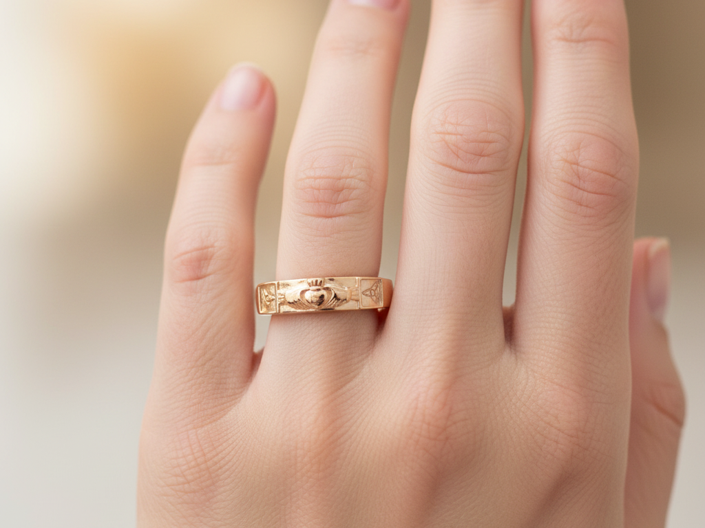 9CT Yellow Gold Ring.
