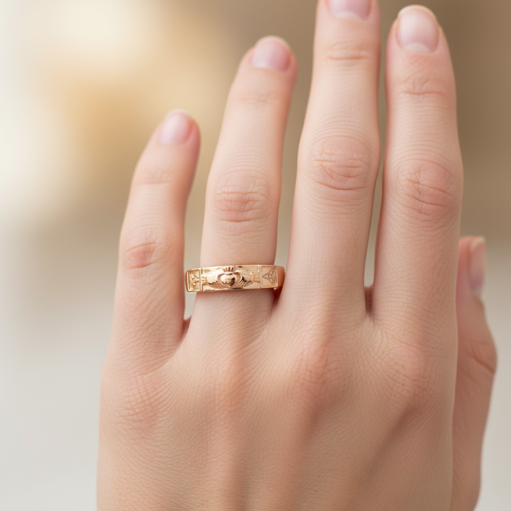9CT Yellow Gold Ring.