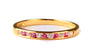 9ct Yellow Gold Ruby with Diamond Ring.