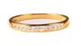9ct Yellow Gold With Princess Cut Diamond Ring.
