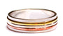 Three Tone Silver Ring