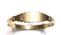 Rolled Gold Bangle with Pink Cz Stone