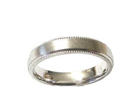 Silver Ring 4MM Matt