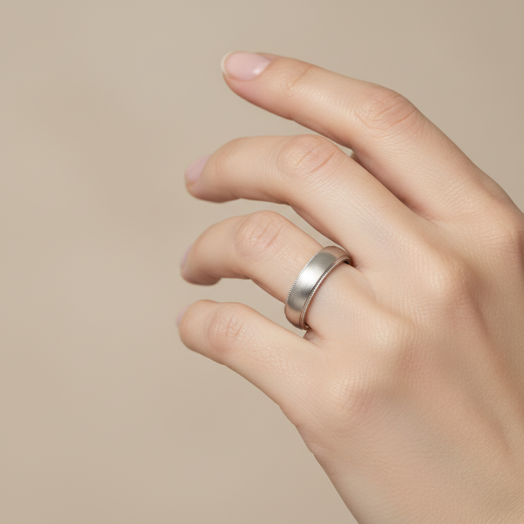 Silver Ring 5MM Matt