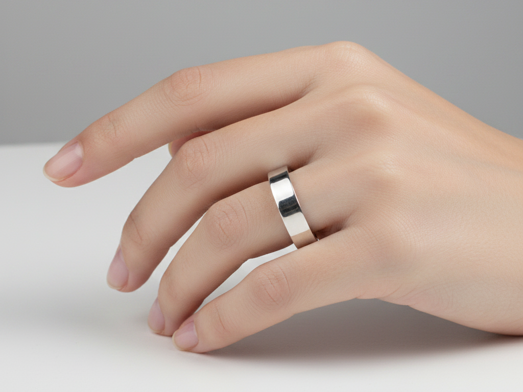 Silver Ring 7mm Flat