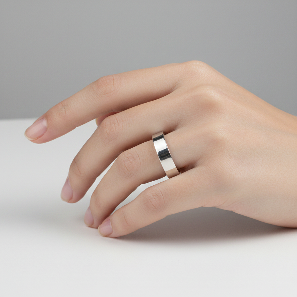 Silver Ring 7mm Flat