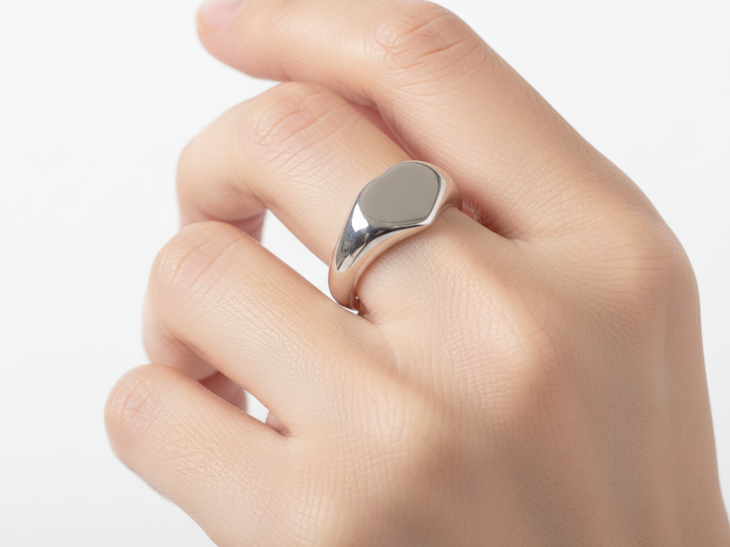 Silver Kids Heart Ring