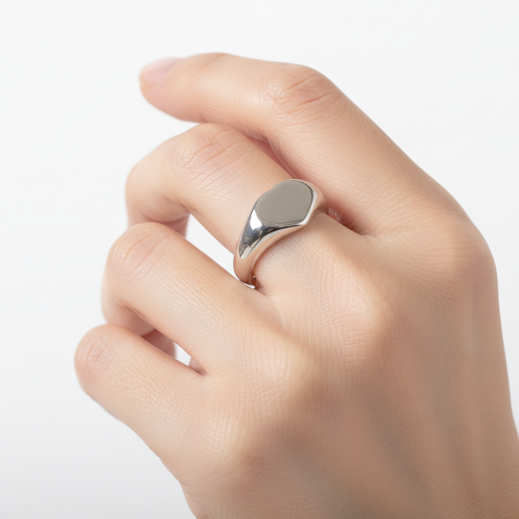 Silver Kids Heart Ring