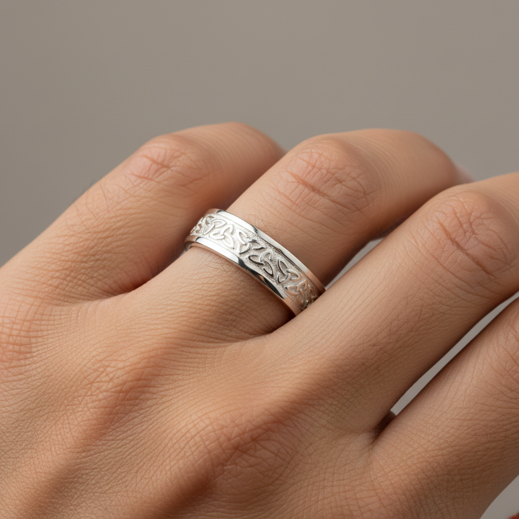 9CT White Gold  Ring.