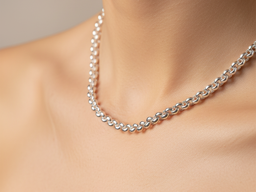 SILVER ROUND BELCHER CHAIN