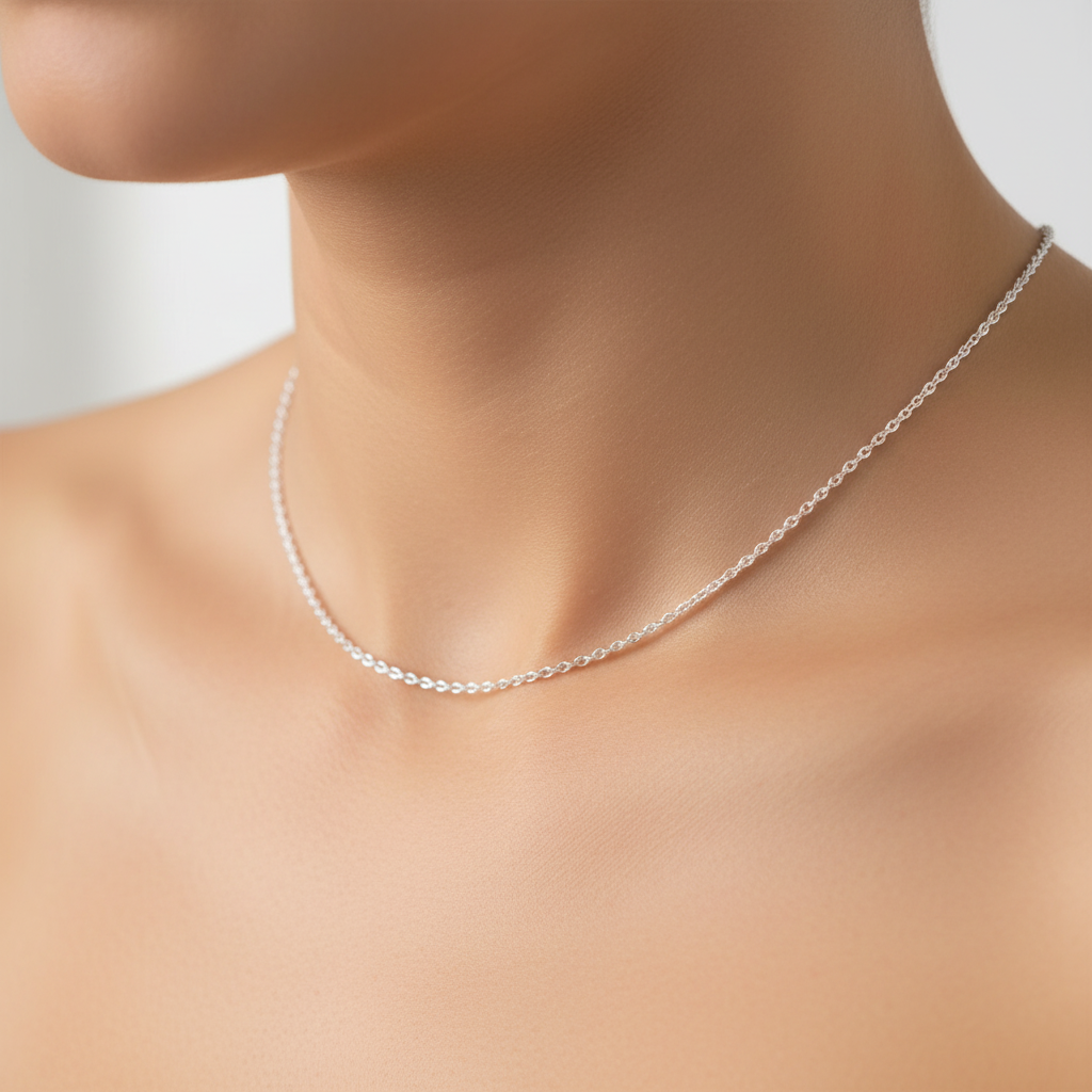 Round Belcher Silver Chain
