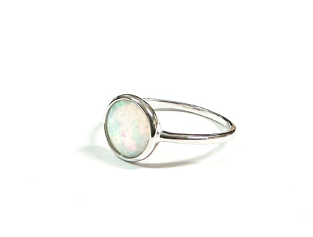 Opal  Silver Ring