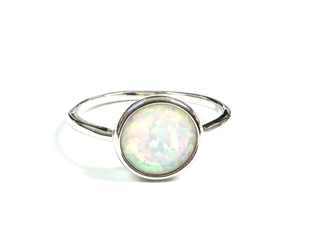 Opal  Silver Ring