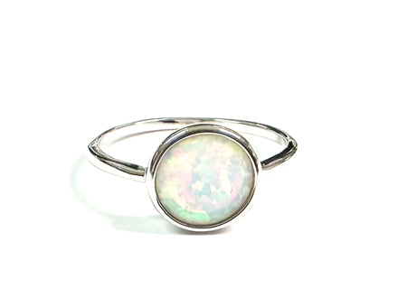 Opal Silver Pendant