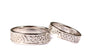 9 Ct White Gold Celtic Ring Set