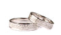 9 Ct White Gold Celtic Ring Set