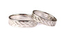 9 Ct White Gold Celtic Ring Set