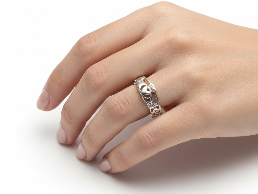 9CT White Gold  Ring.