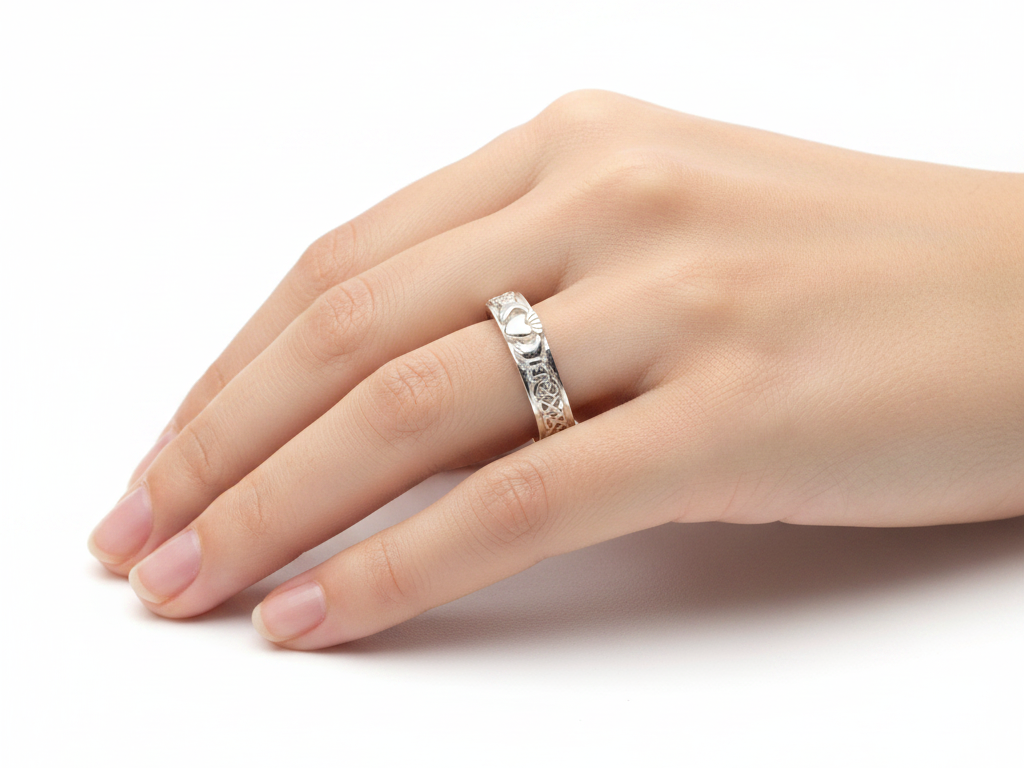 9CT White Gold Ring.
