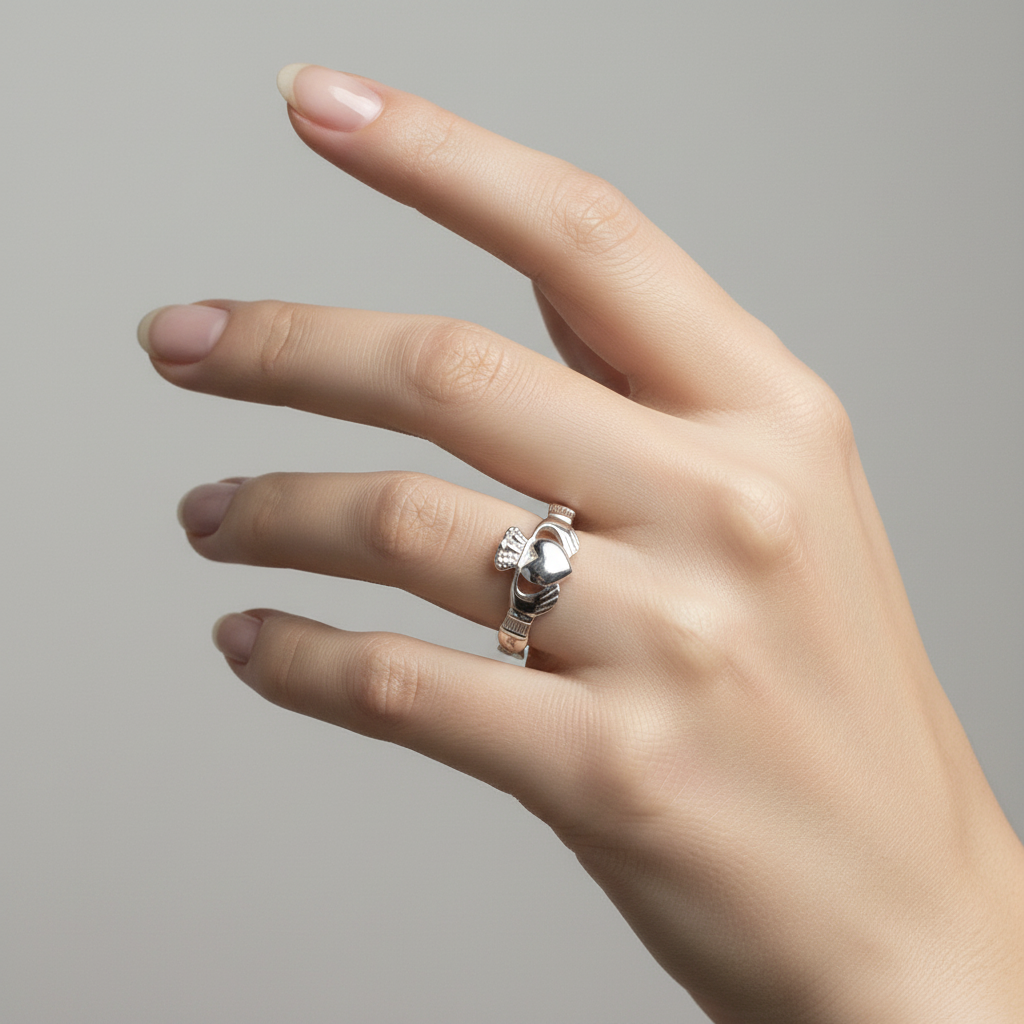 9CT White Gold Ring.