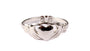 9CT White Gold H/W Claddagh Ring.