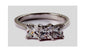 9ct White Gold Cz Ring.