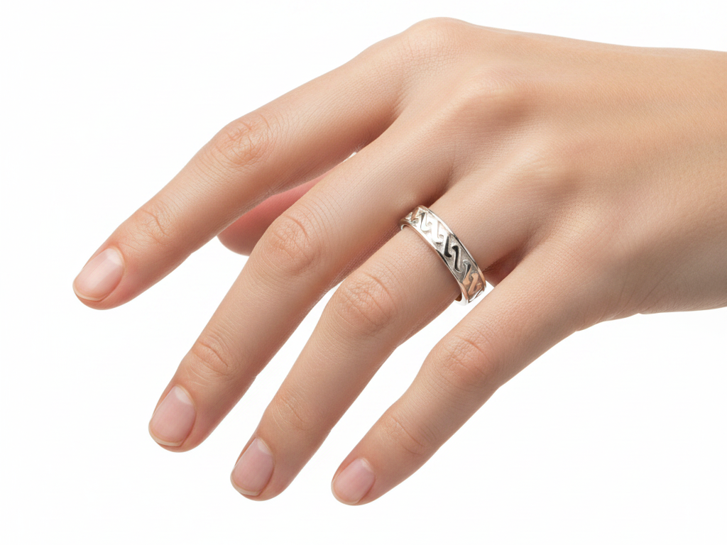 9CT White Gold  Ring.