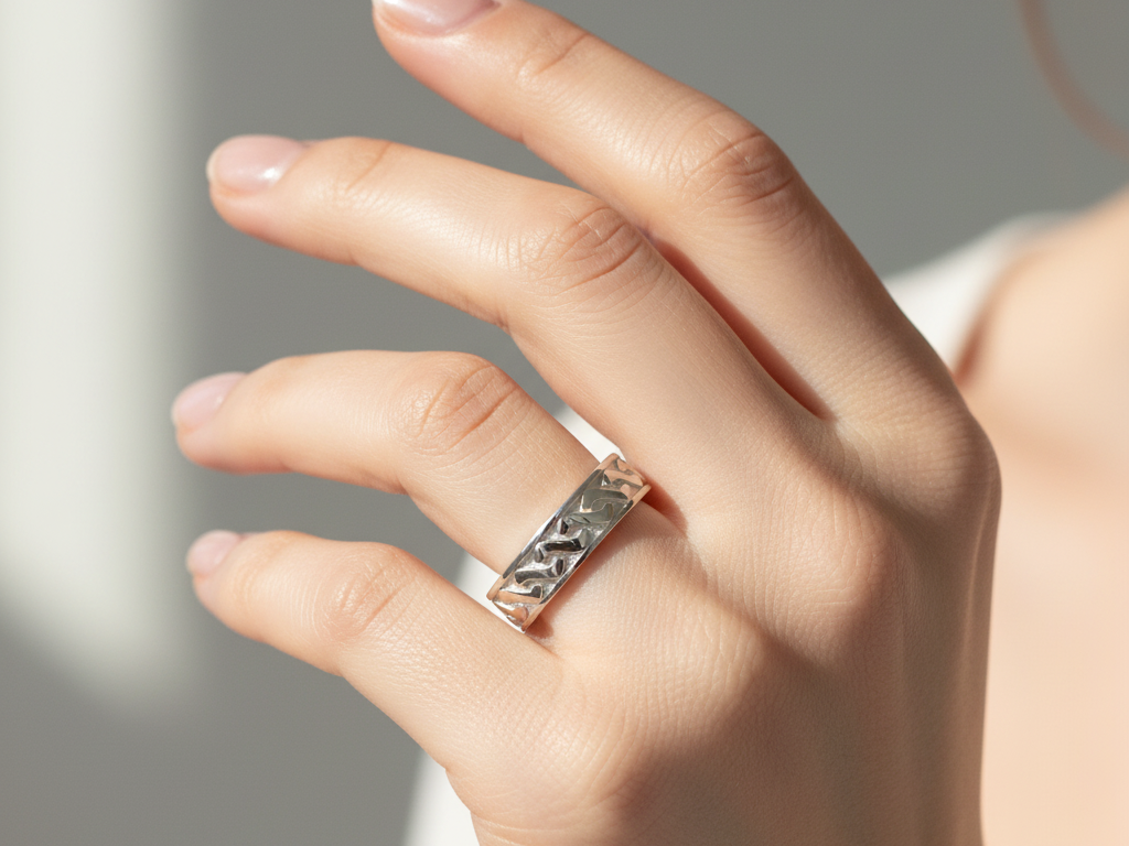 9CT White Gold  Ring.