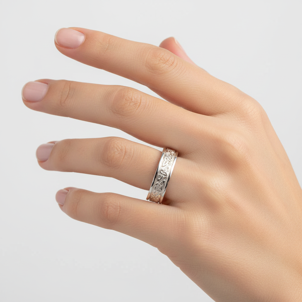 9CT White Gold  Ring.