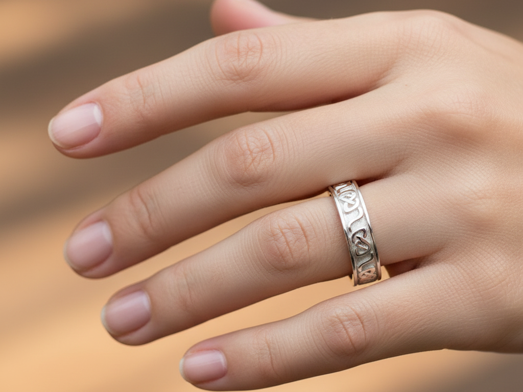 9CT White Gold  Ring.