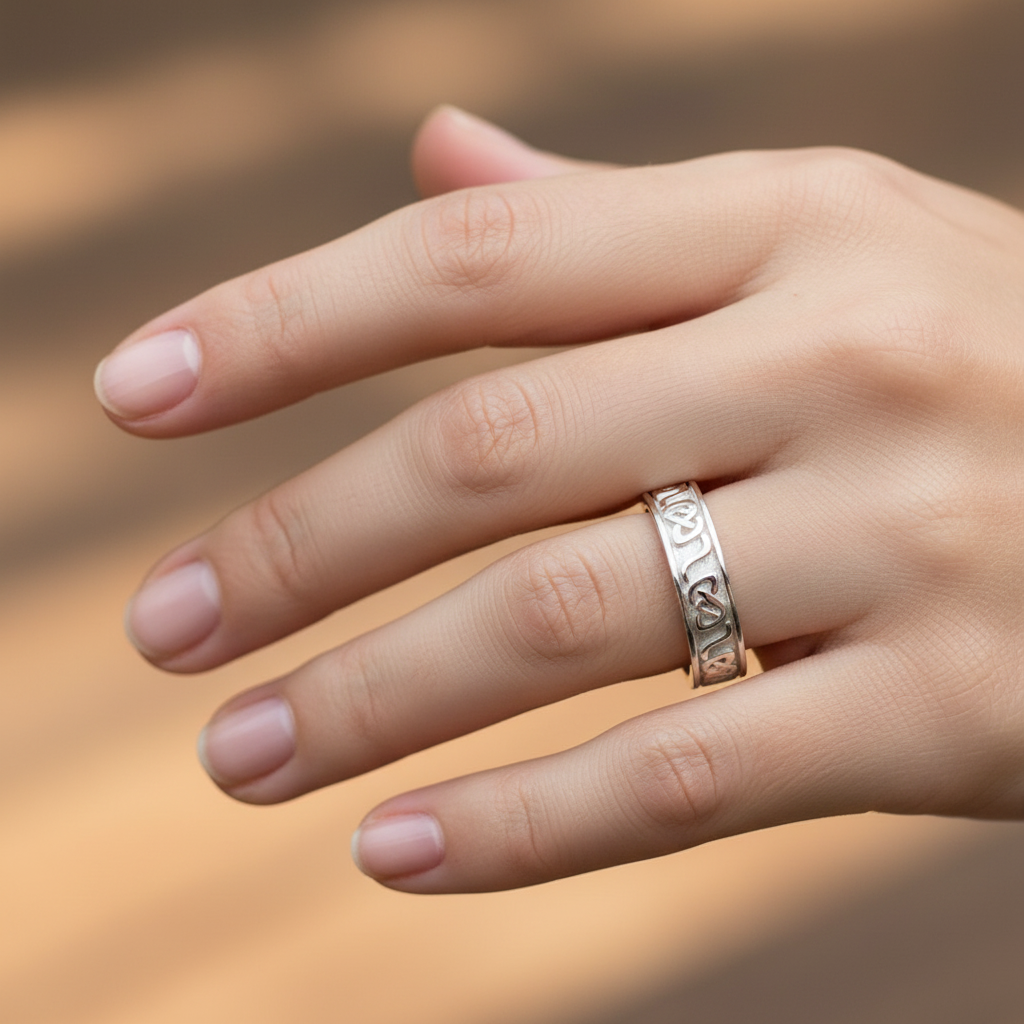 9CT White Gold  Ring.