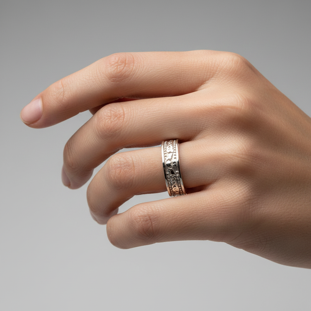 9CT White Gold  Ring.