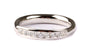 9ct White Gold Cz Ring.