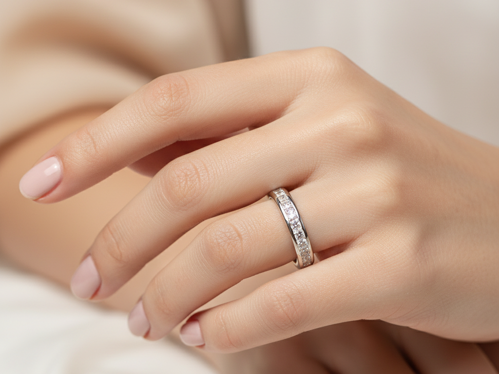 9ct Yellow Gold Cz Ring.