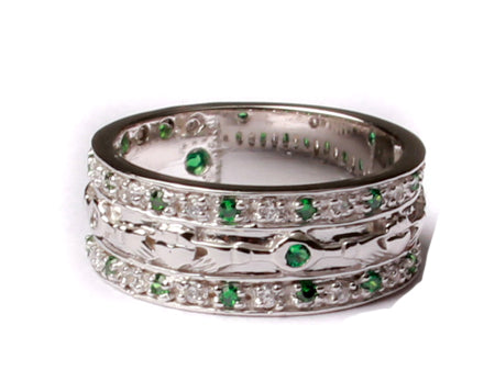 9 ct White Gold  Ring.