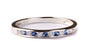 9ct White Gold Sapphire with Diamond Ring.