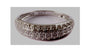 9ct White Gold Cz Ring.