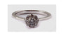 9ct White Gold Cz Ring.