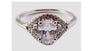 9ct White Gold Cz Ring.