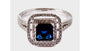 A 9ct White Gold Cz Ring.