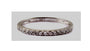 9ct White Gold Cz Ring.