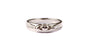 Claddagh Silver Ring with White Cubic Zirconia Stone