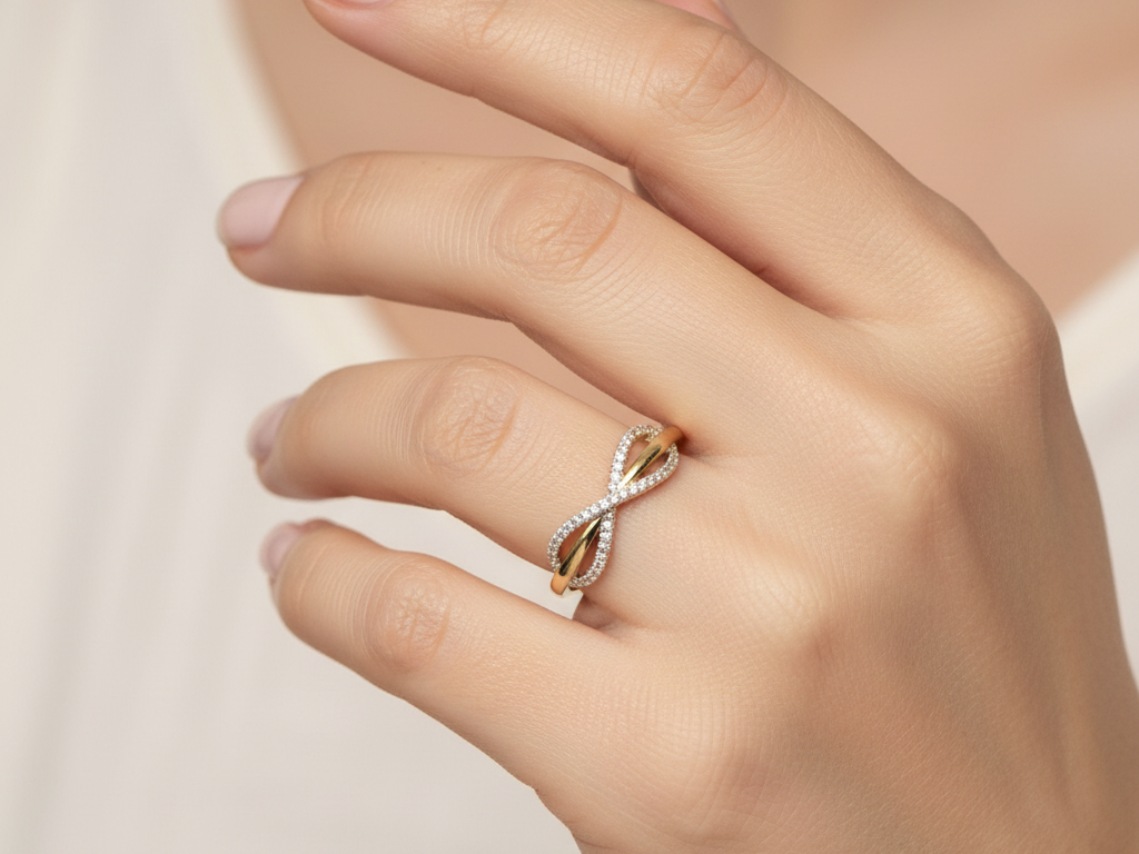 9ct Yellow Gold Cubic Zirconia Ring