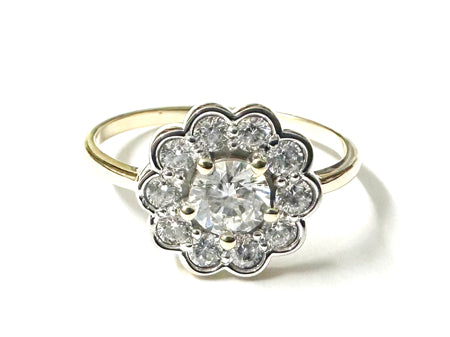 9ct Yellow Gold Cubic Zirconia Ring