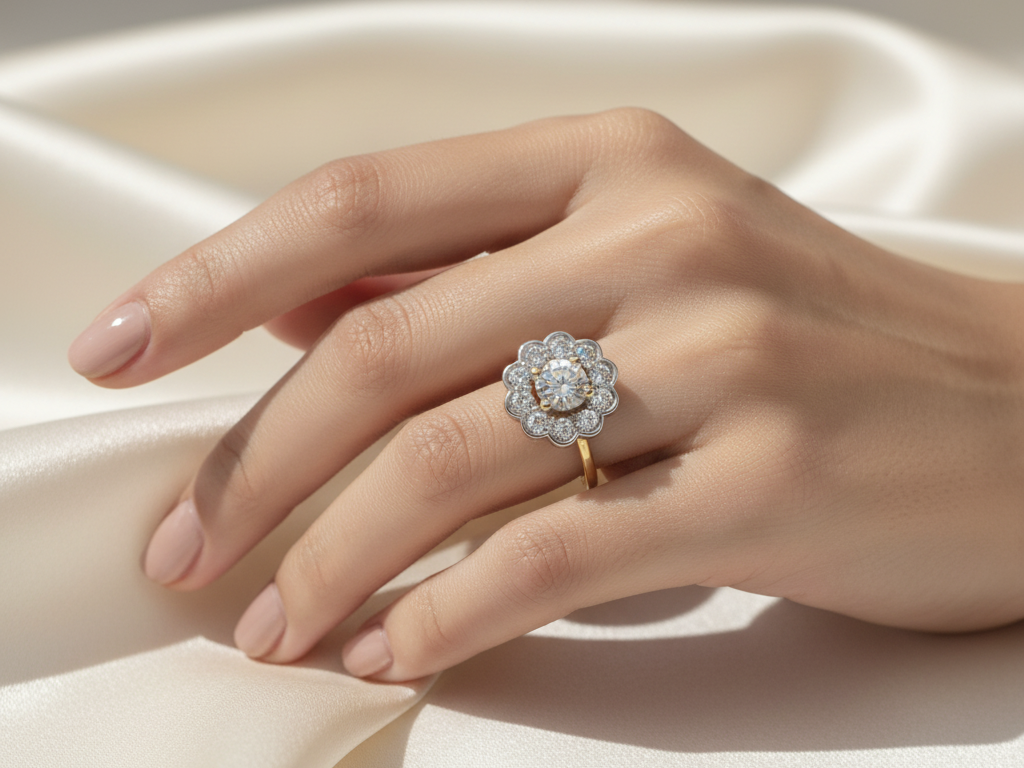 9ct Yellow Gold Cubic Zirconia Ring